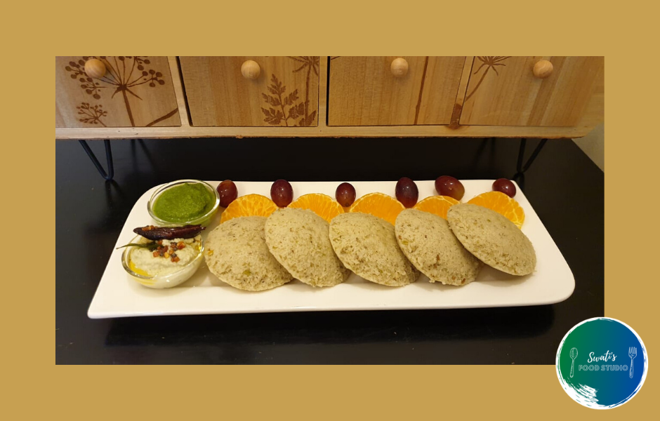 Moong Sprouts Idli & Chutney