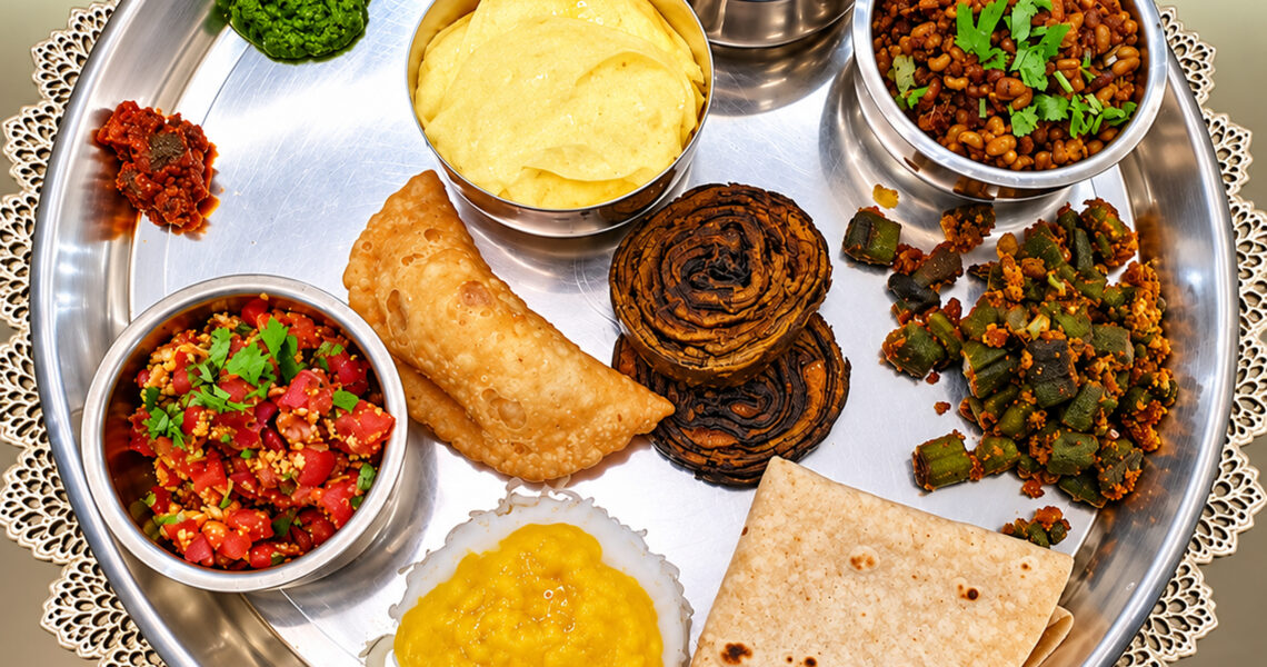 Gauri Special Vegetarian Thali – A Traditional Naivedya